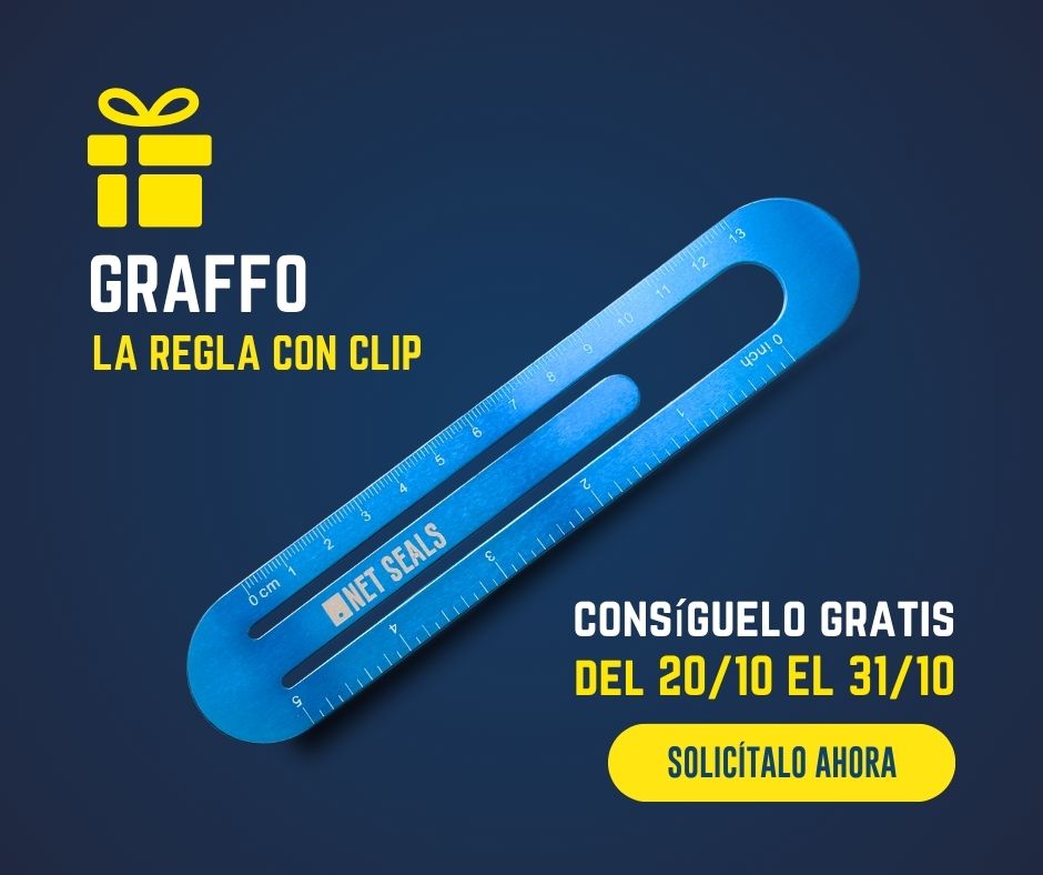 ¡Consigue Graffo, la regla con clip! Solicítalo ahora.